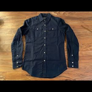 G-Star Raw Navy Landoh Shirt - small